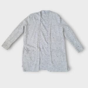 Madewell Donegal Kent Open Cardigan Speckled Wool Blend Cardigan Sweater Sz XS